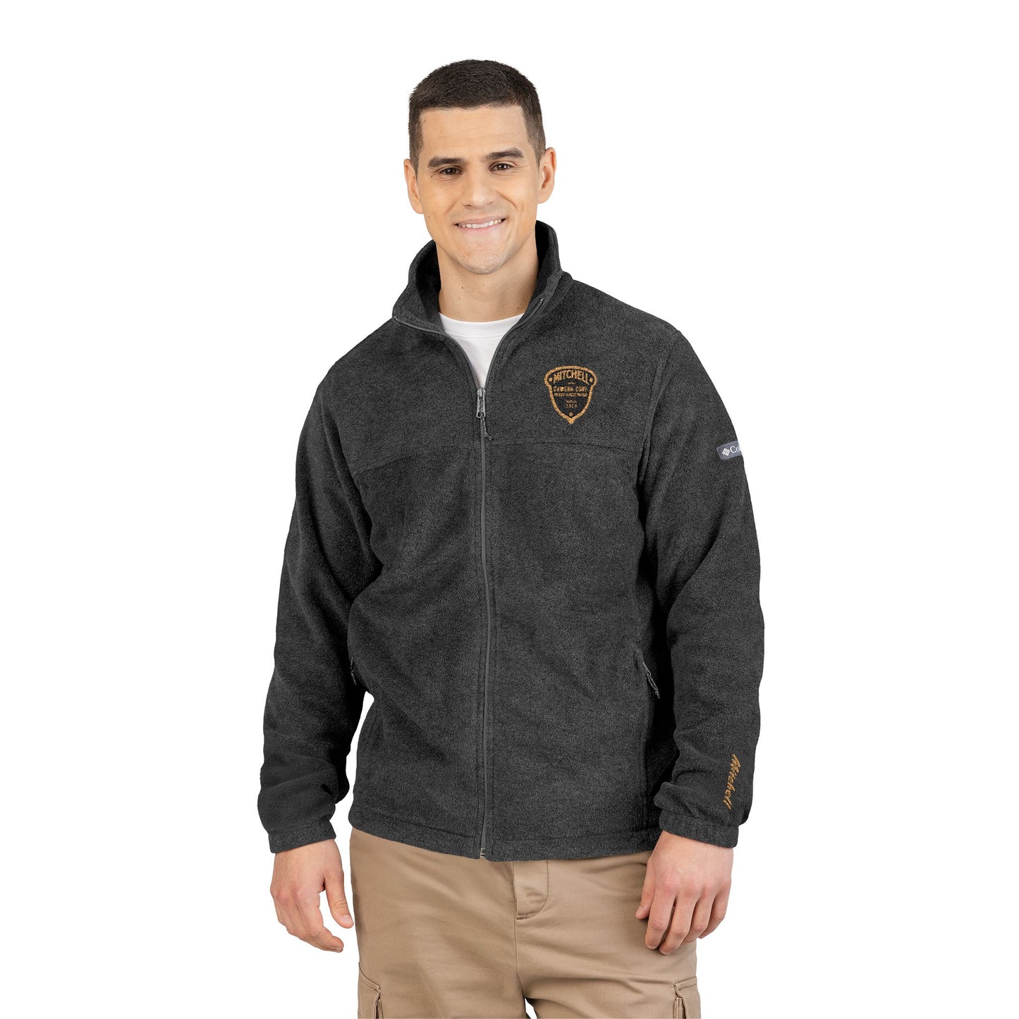 Embroidered Shield Fleece Jacket