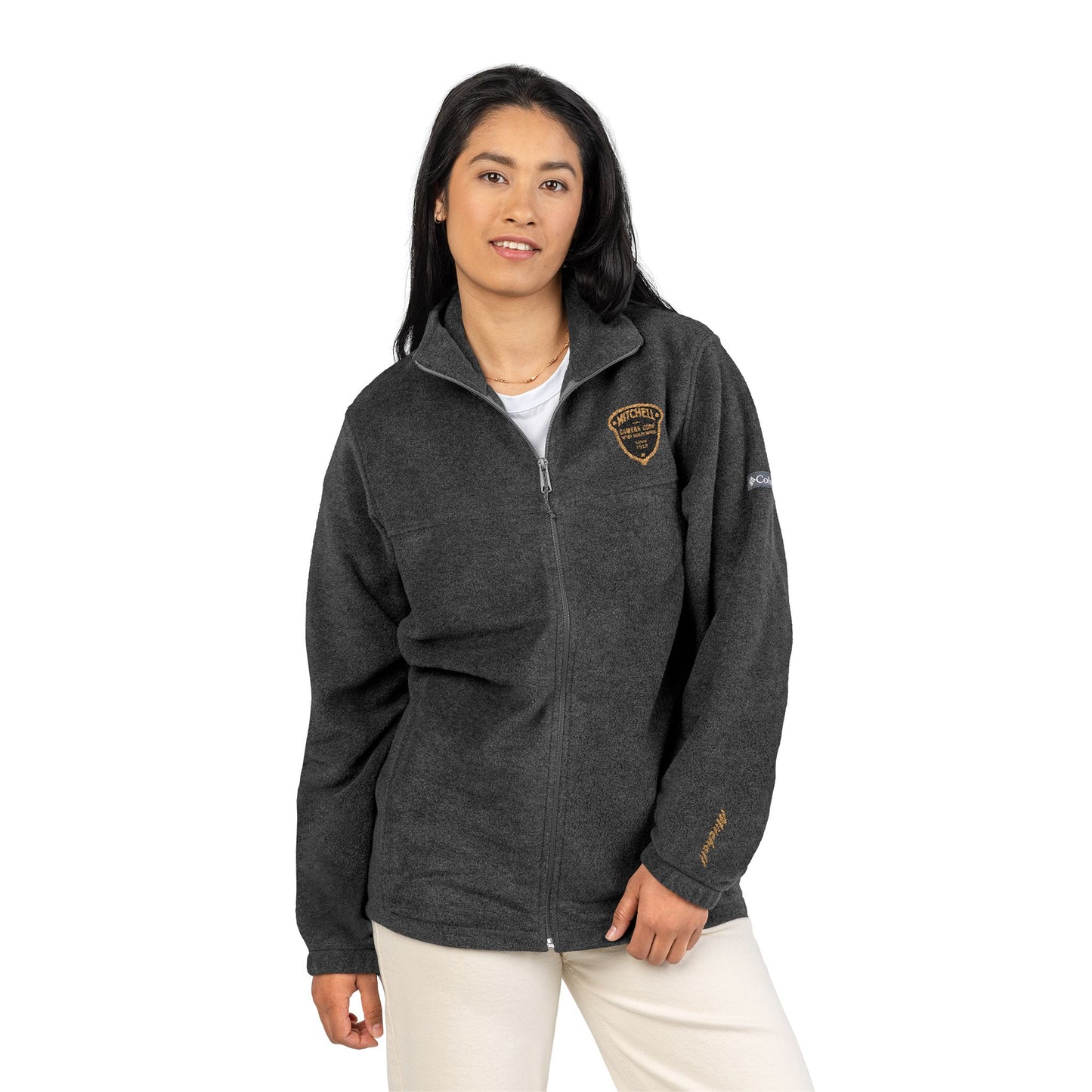Embroidered Shield Fleece Jacket