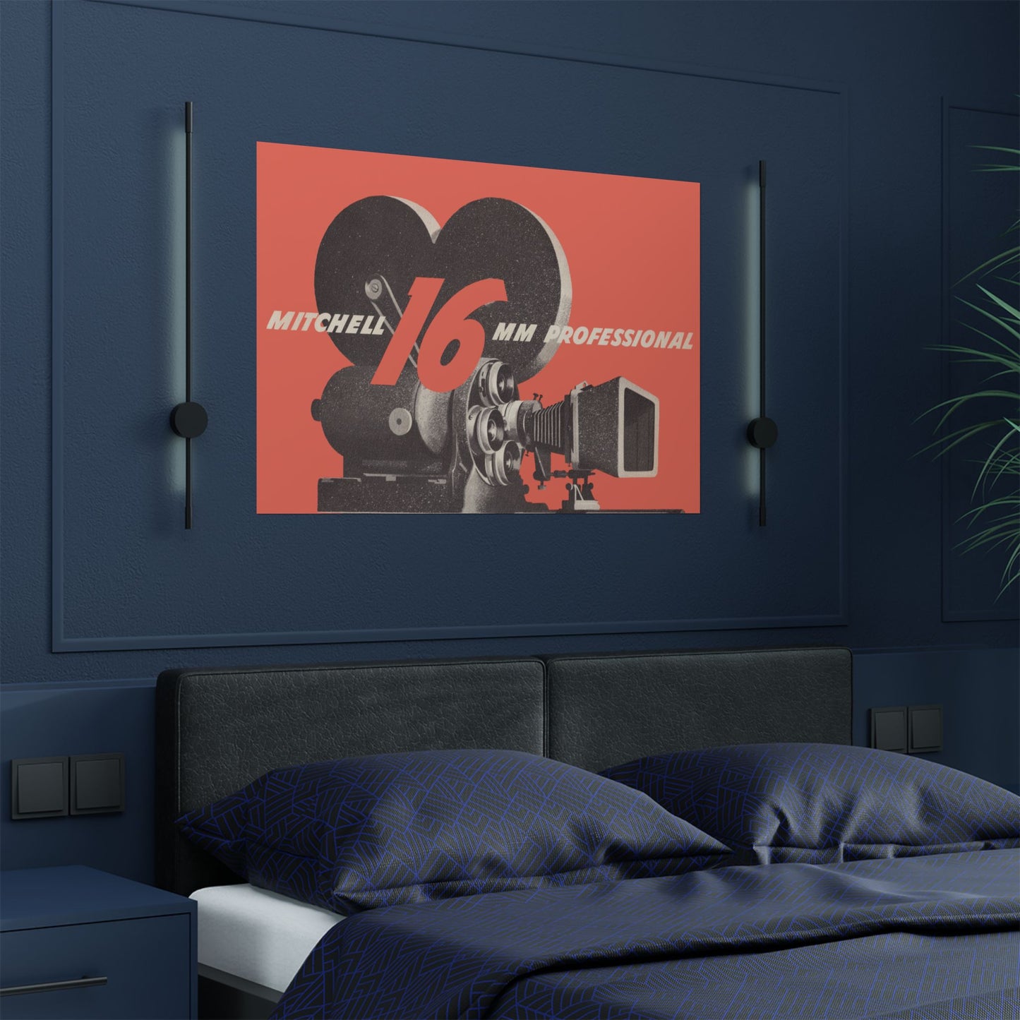 Mitchell 16mm Camera Satin Poster