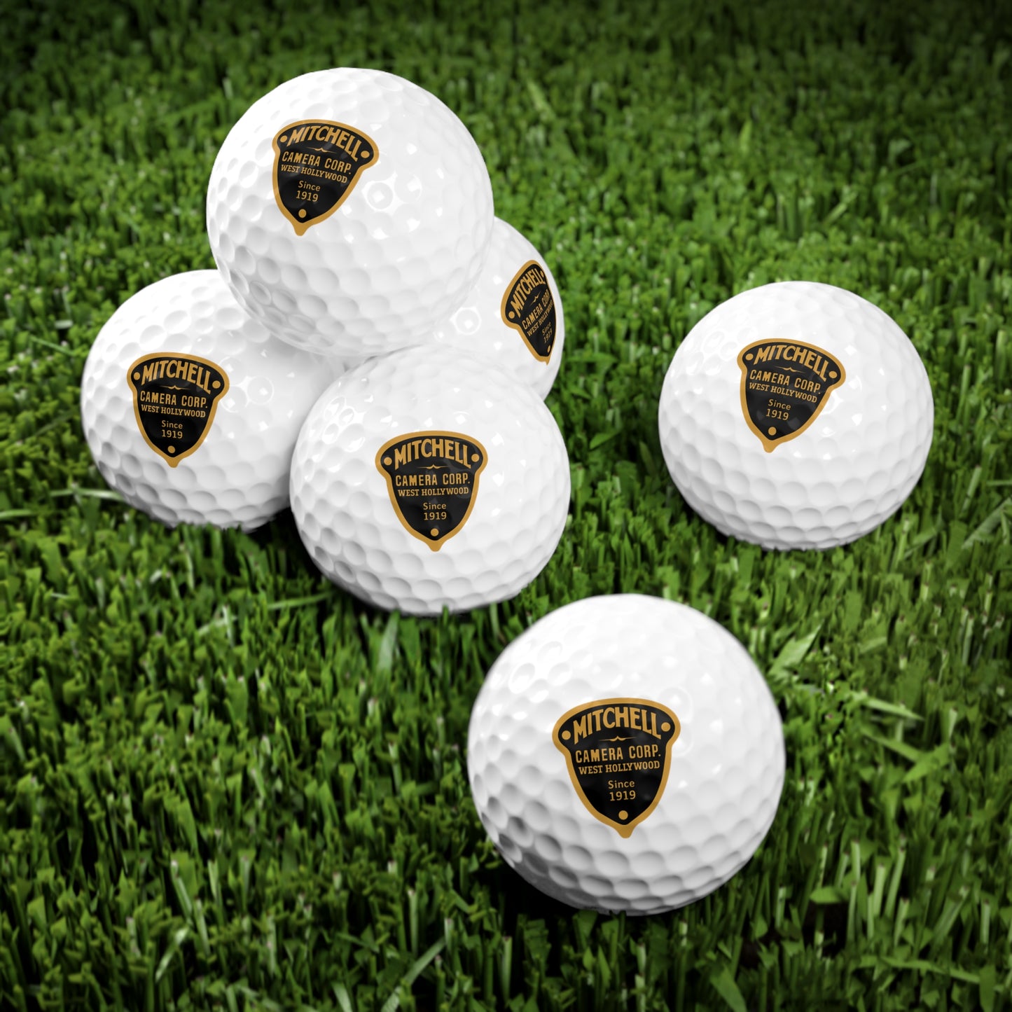 Mitchell Camera Corp Acorn Golf Balls, 6pcs