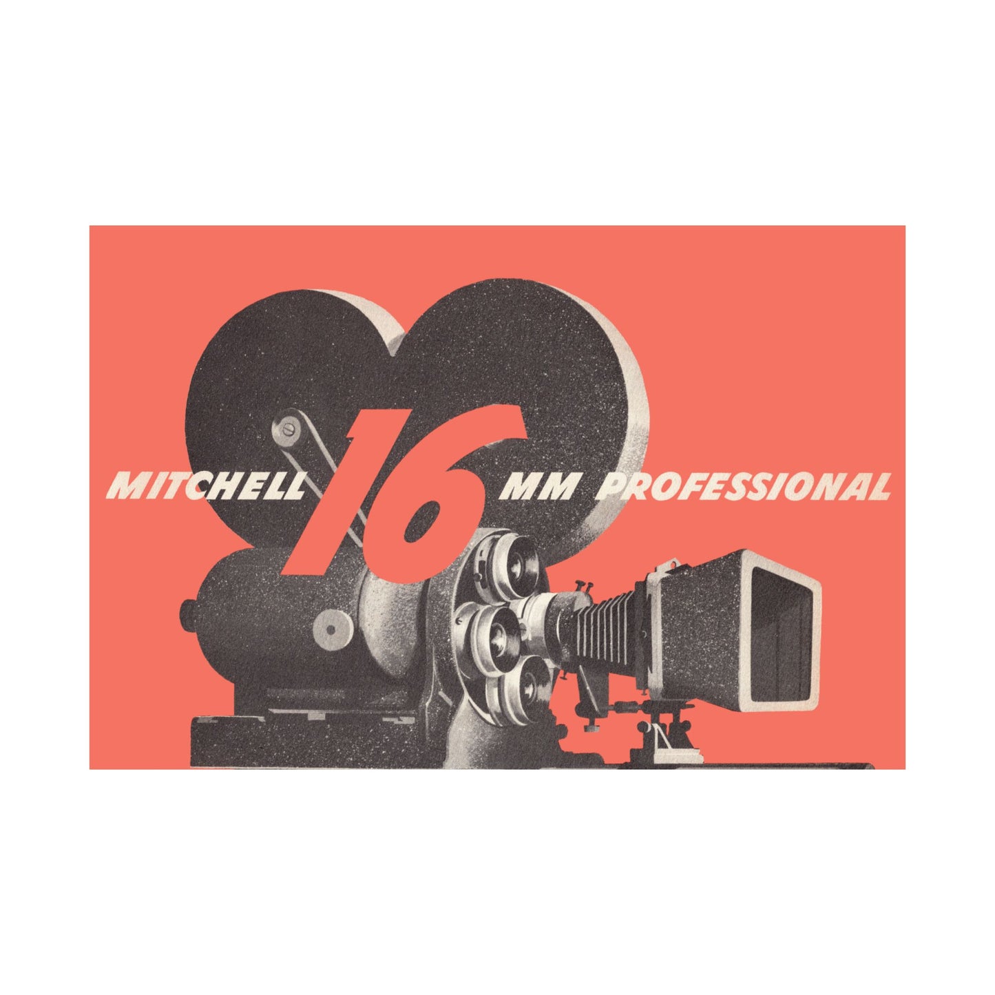 Mitchell 16mm Camera Satin Poster