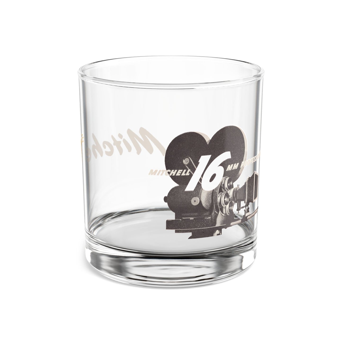 Mitchell 16mm Camera 10oz Rocks Glass