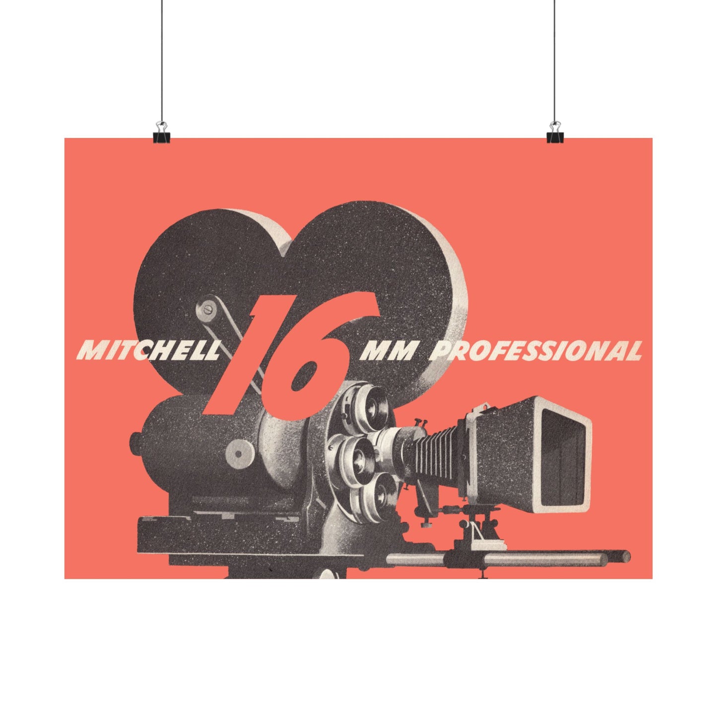 Mitchell 16mm Camera Satin Poster