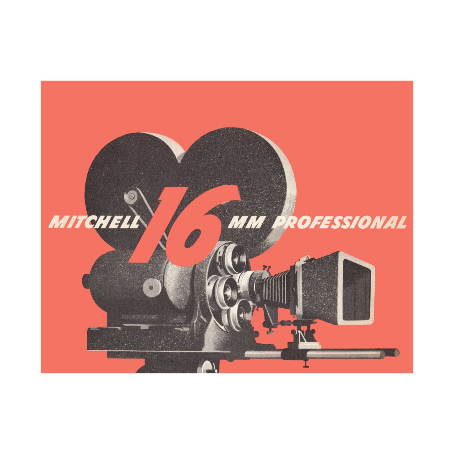 Mitchell 16mm Camera Satin Poster