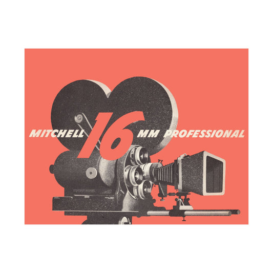 Mitchell 16mm Camera Satin Poster